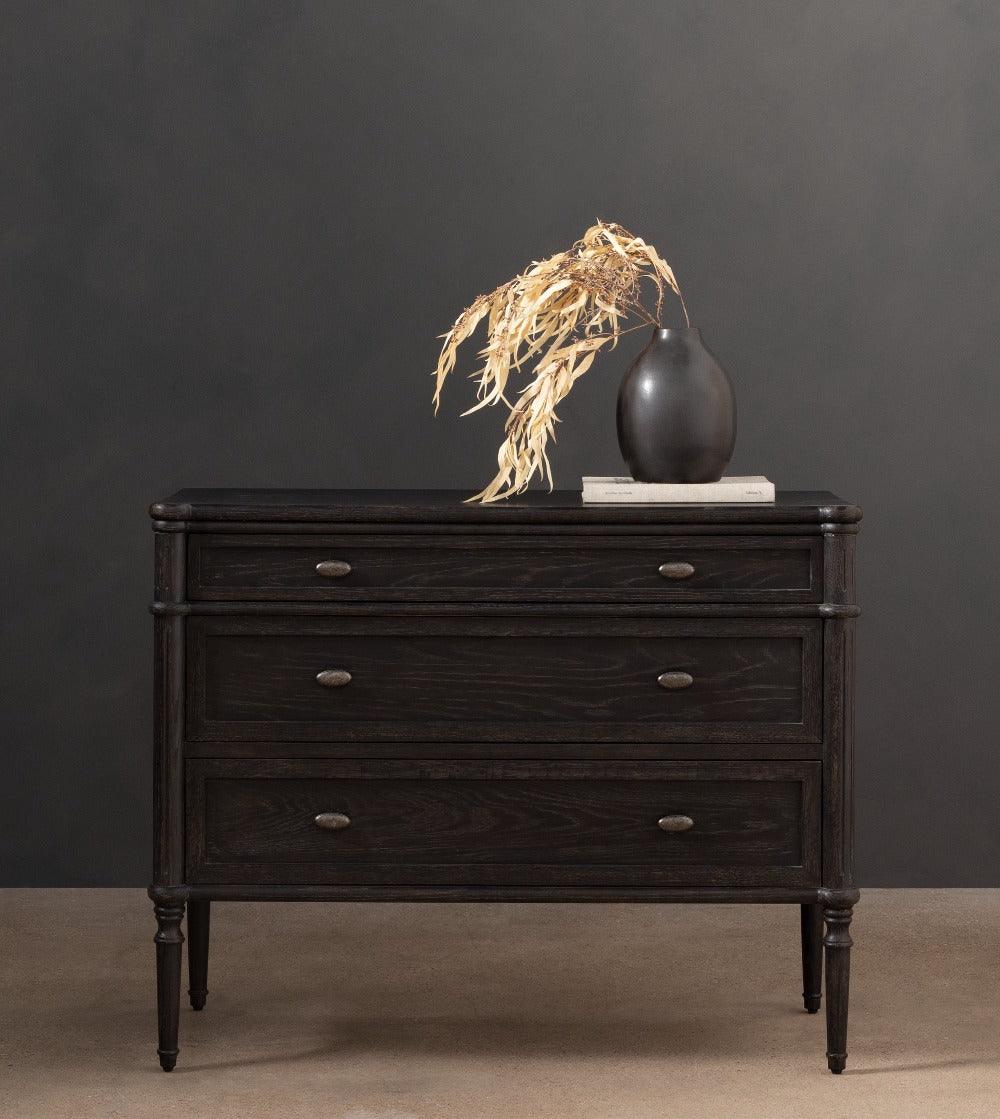 Toulouse Black Oak Dresser Chest - Reimagine Designs - Dresser, new