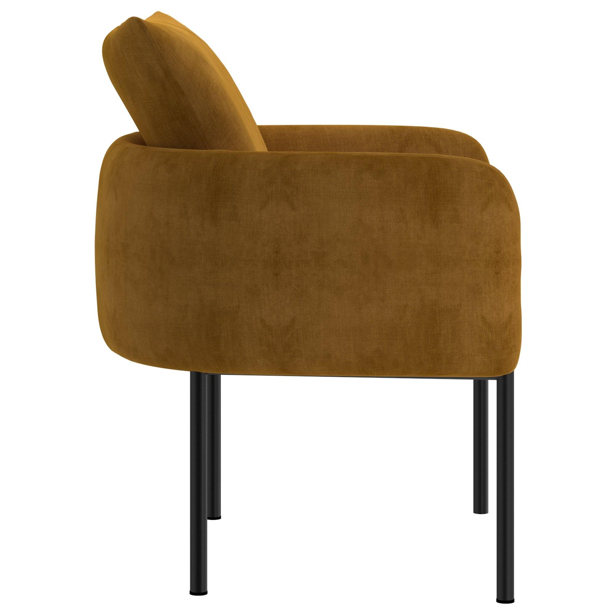 Petrie Mustard Accent Chair - Reimagine Designs - Armchair, new