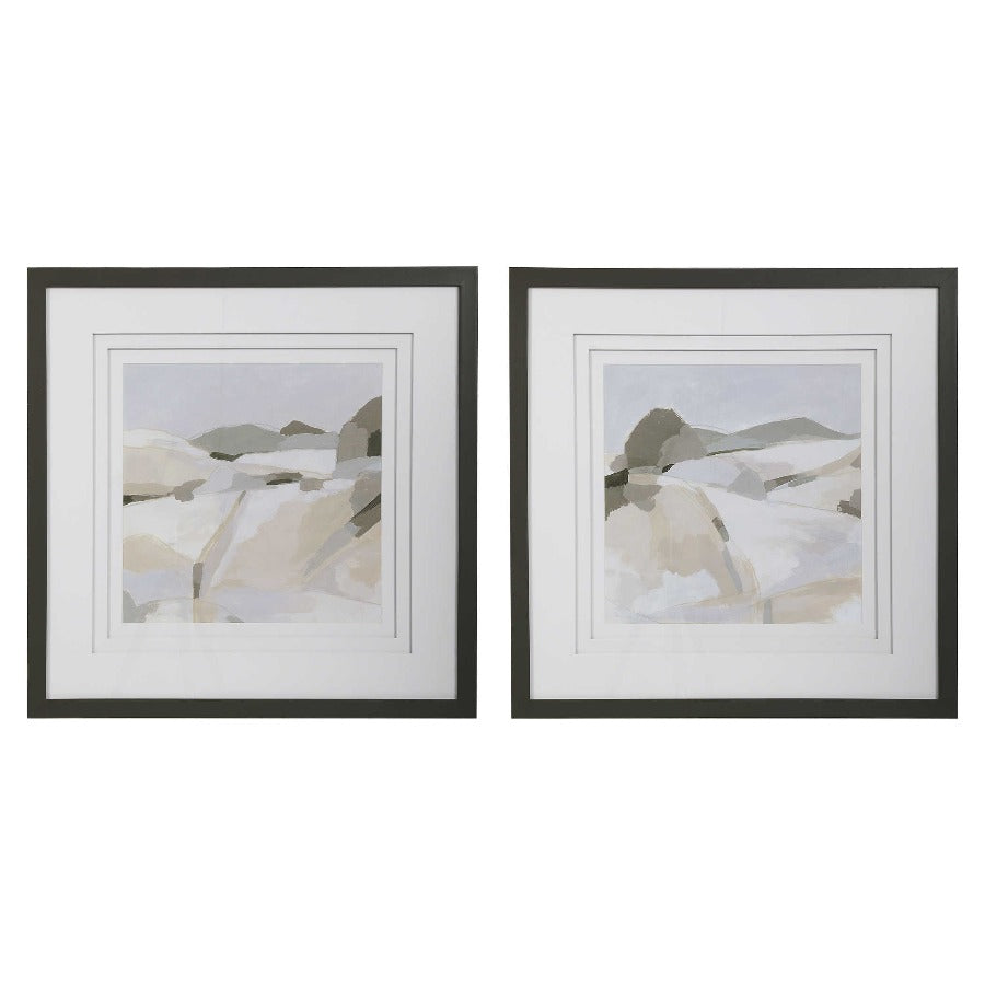 Western Landscape Framed Prints, Set of 2