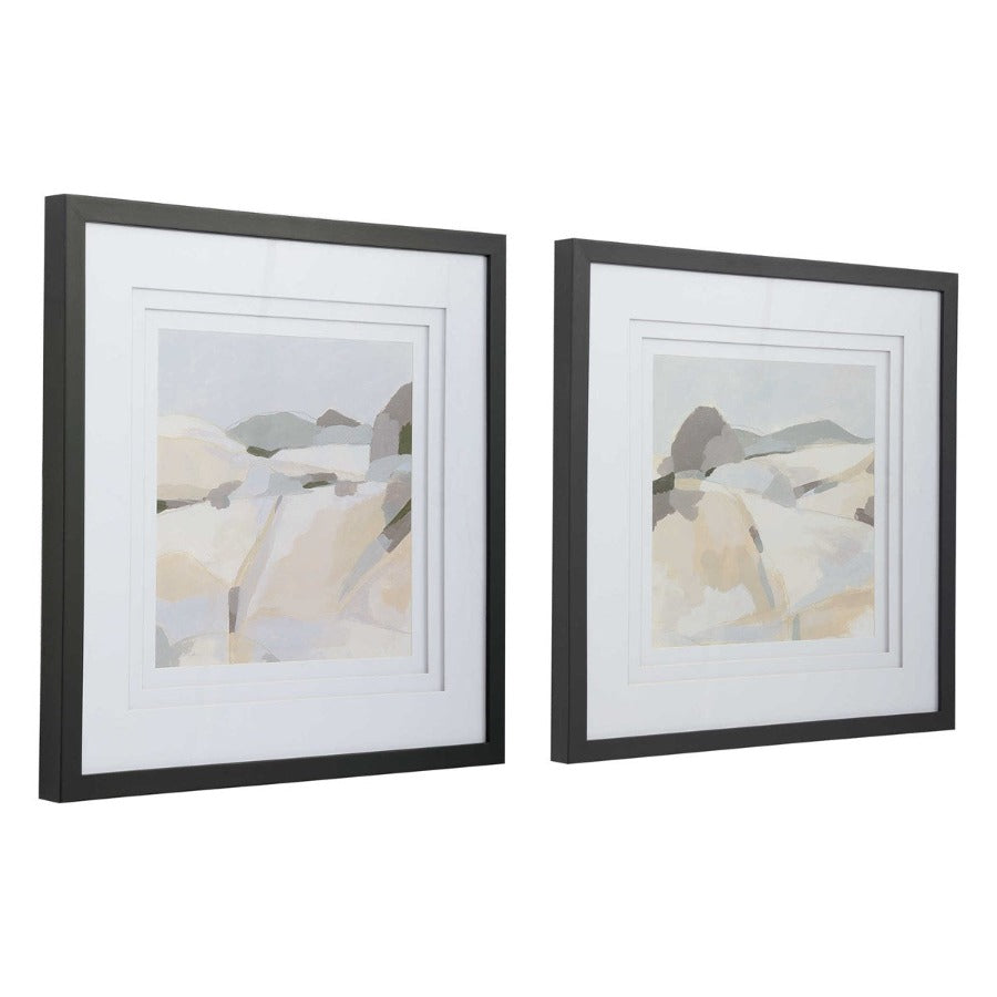 Western Landscape Framed Prints, Set of 2