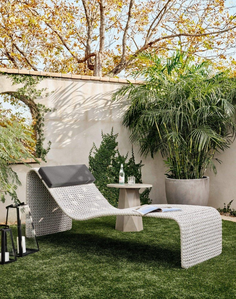 Bowman Concrete Outdoor End Table - Reimagine Designs - Outdoor, outdoor side table, side table, Side Tables