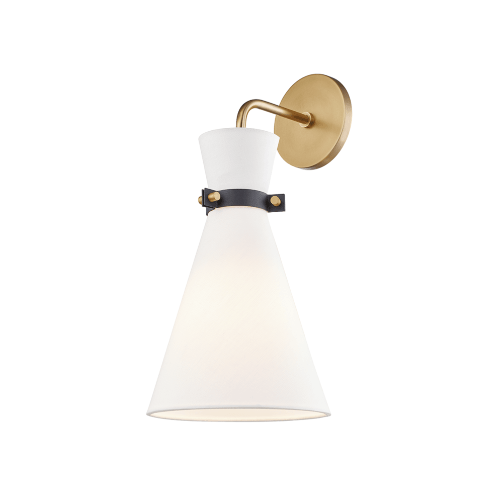 Julia Black and Aged Brass Wall Sconce - Reimagine Designs - Sconce