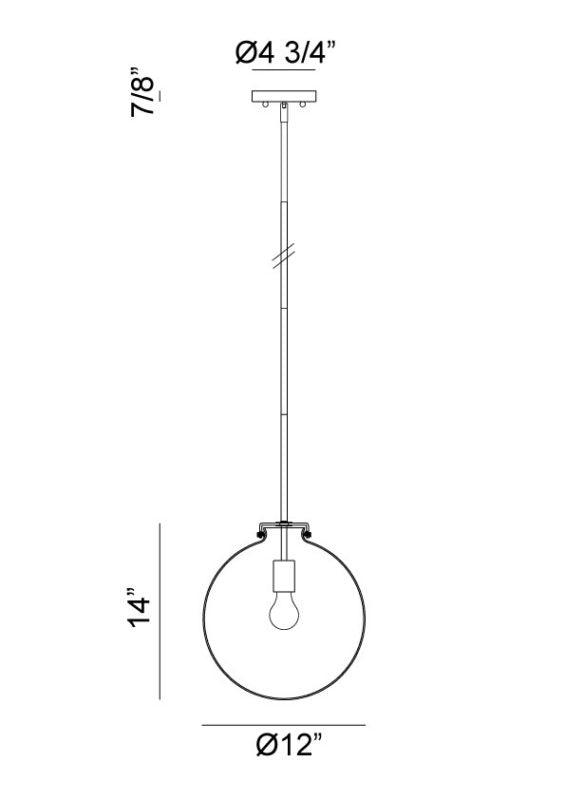 Menton Round Pendant Light - Reimagine Designs - Pendant