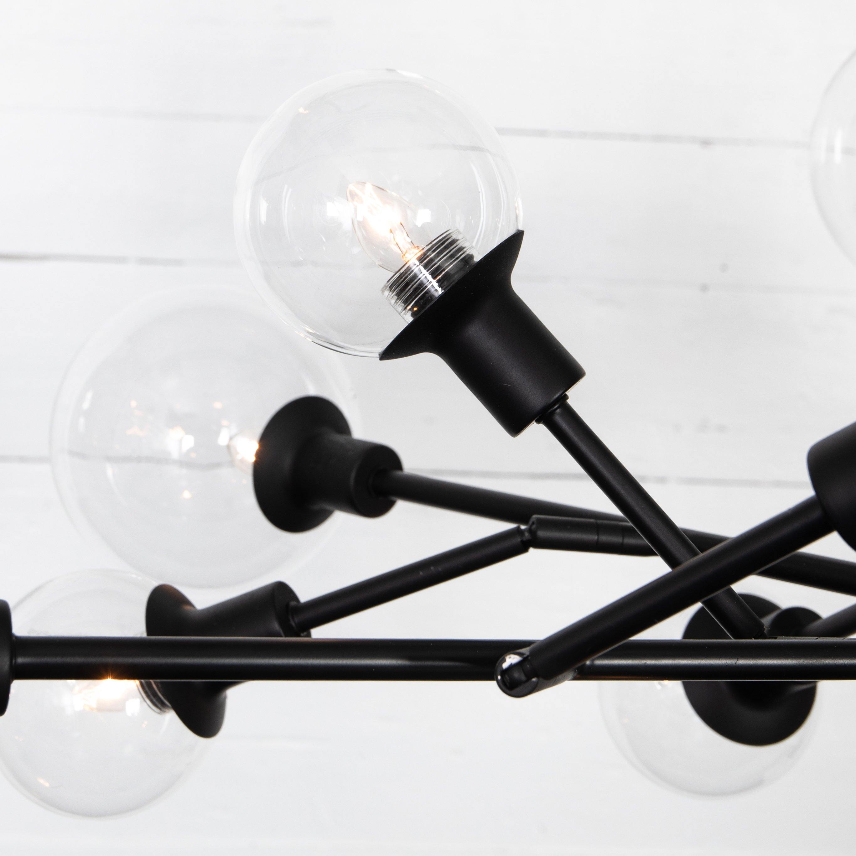 Pellman Black 18 Light Chandelier - Reimagine Designs - Pendant