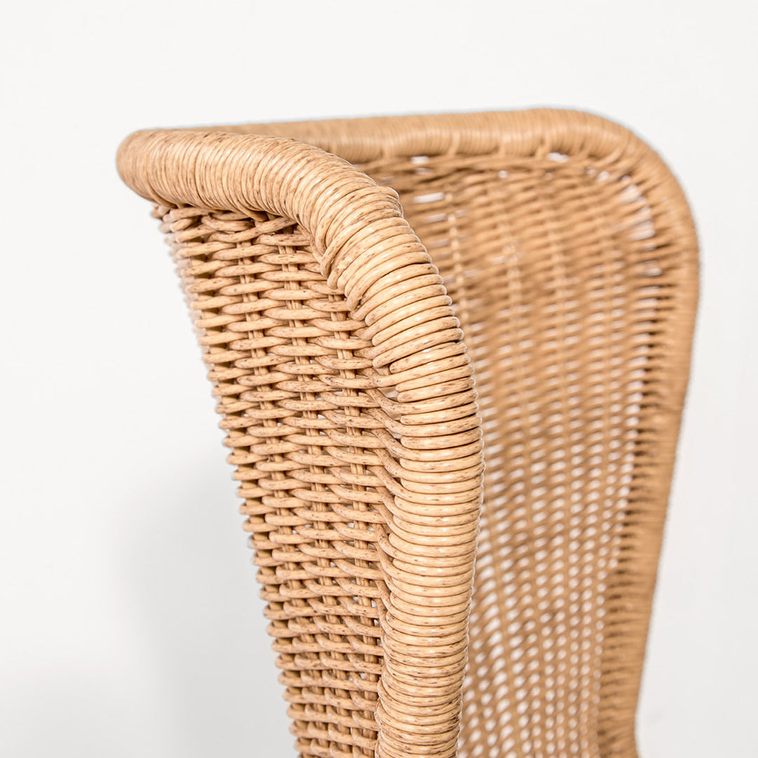 Calabria Wave Dining Chair, Natural