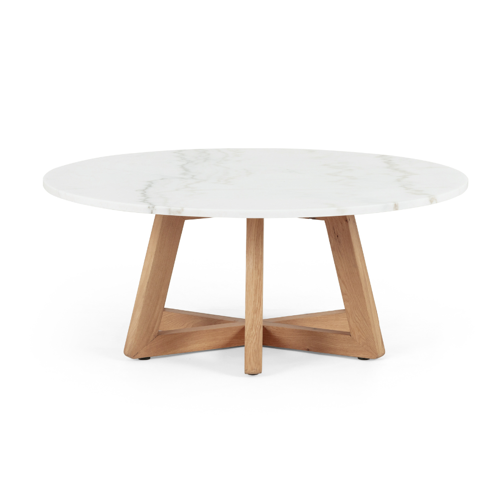 Creston Wood/Marble Coffee Table