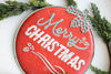 Embossed Metal Ornament Wall Décor "Merry Christmas" - Reimagine Designs - Holiday, Holiday decoration, new