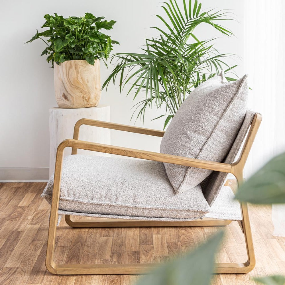 Finn Taupe Sling Back Chair - Reimagine Designs