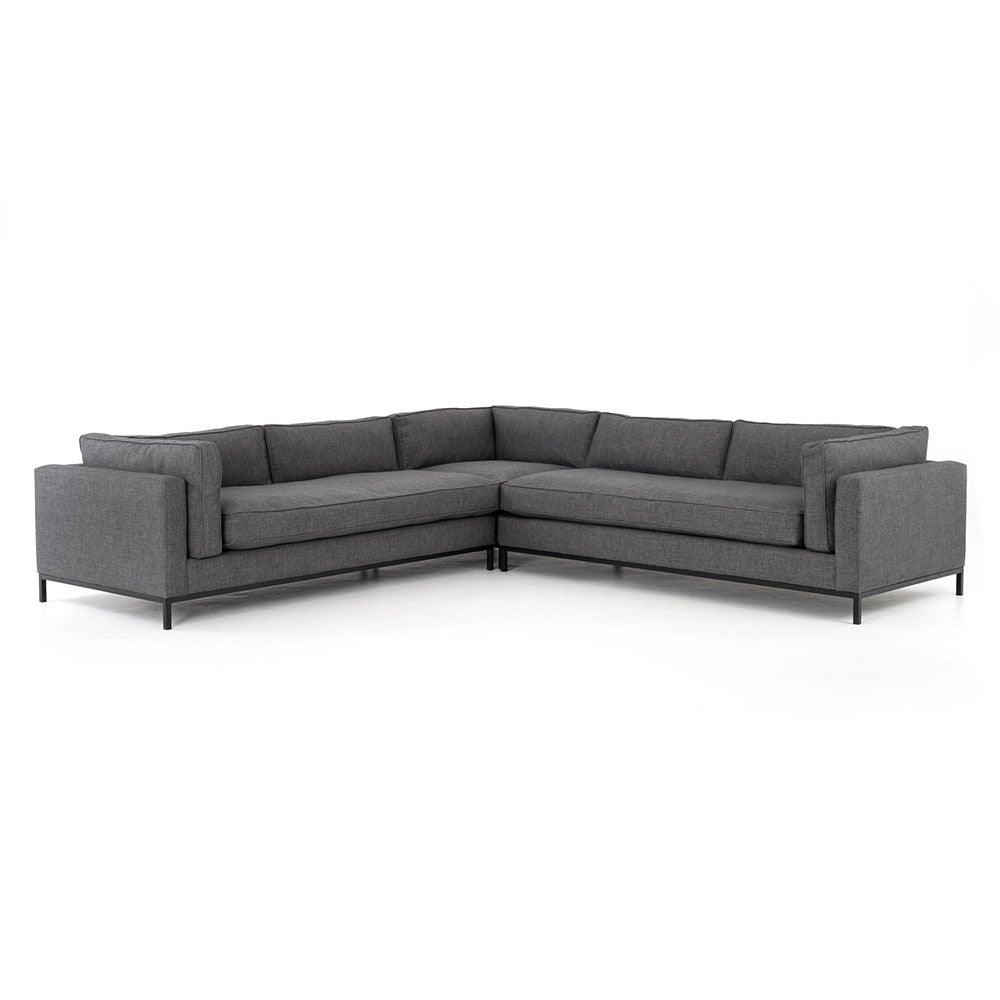 Grammercy Sectional - Charcoal Grey - Reimagine Designs - 