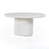 Grano Molded White Concrete Dining Table