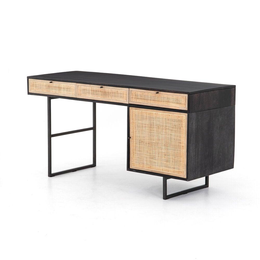 Carmel Desk, Black Wash - Reimagine Designs - 