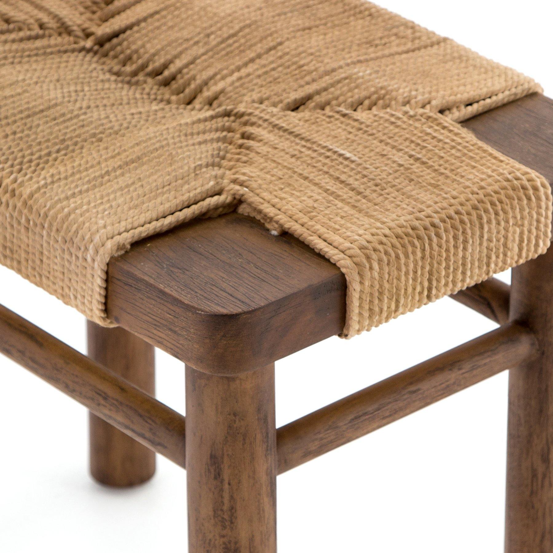 Shona Natural Stool - Reimagine Designs - bench, new, ottoman