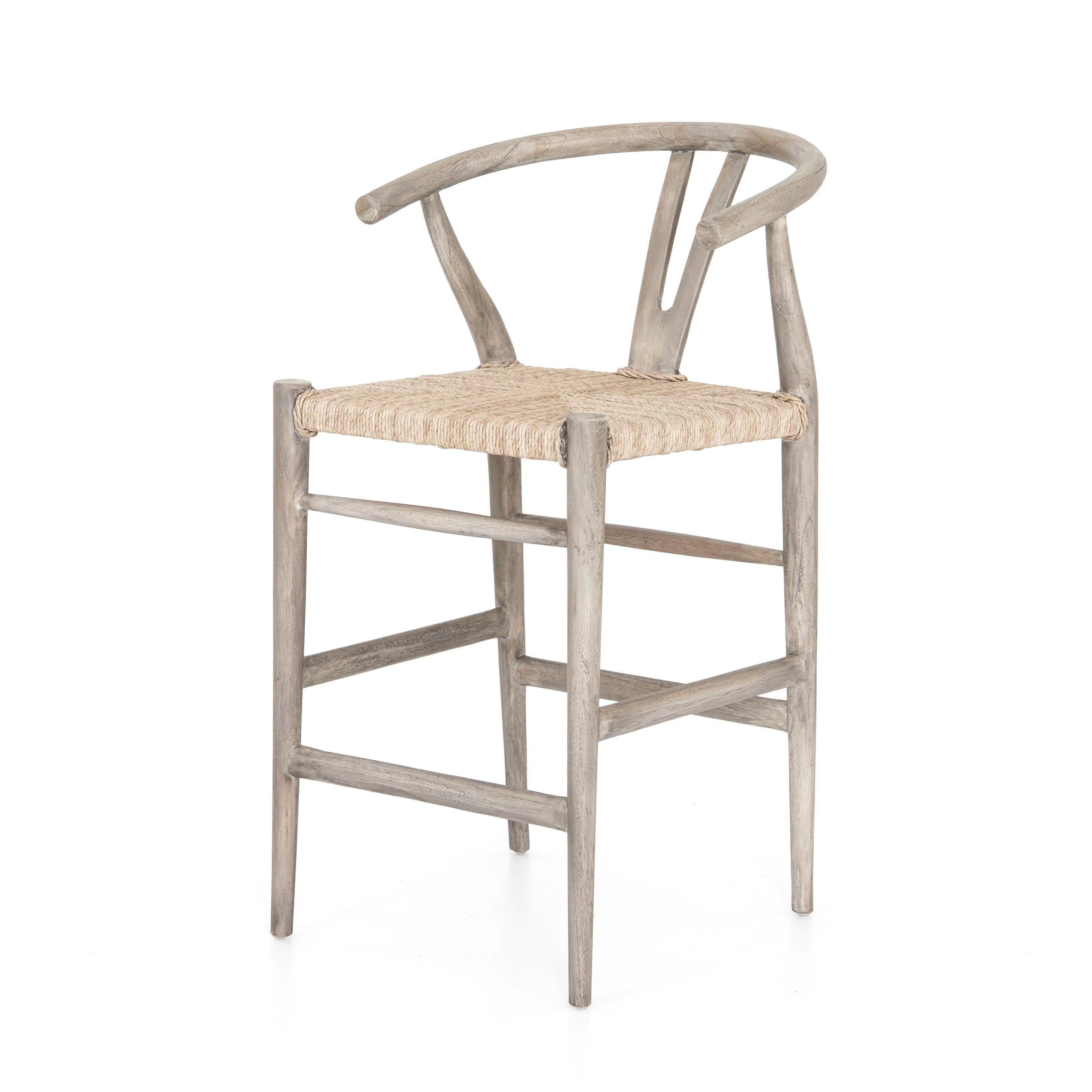 MUESTRA BAR + COUNTER STOOL, WEATHERED GREY - Reimagine Designs - new, stool