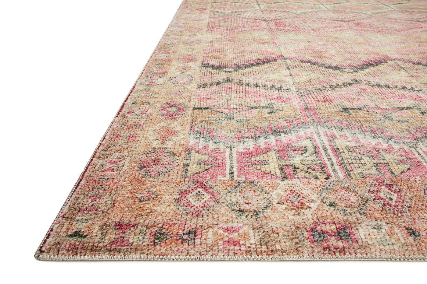 Loloi Layla Pink/Lagoon Rug