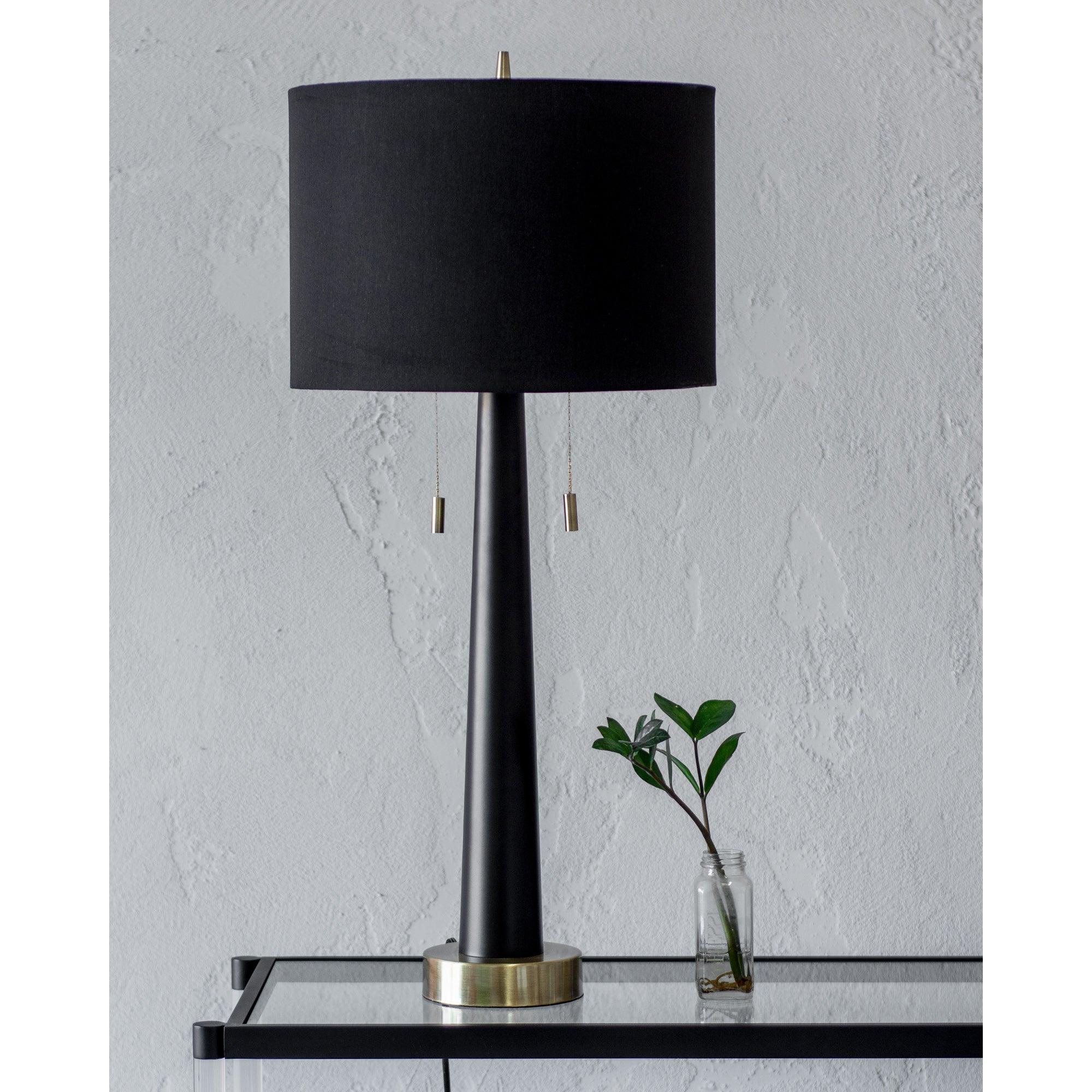 Dane Matte Black Table Lamp - Reimagine Designs - new, Table Lamp