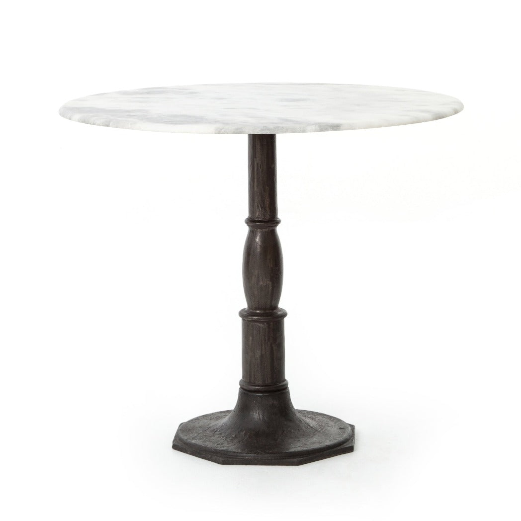 Lucy White Marble Bistro Table
