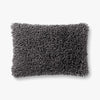 Faux Sherpa Pillow, Charcoal - Reimagine Designs - new, Pillows
