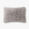 Faux Sherpa Pillow, Grey - Reimagine Designs - new, Pillows