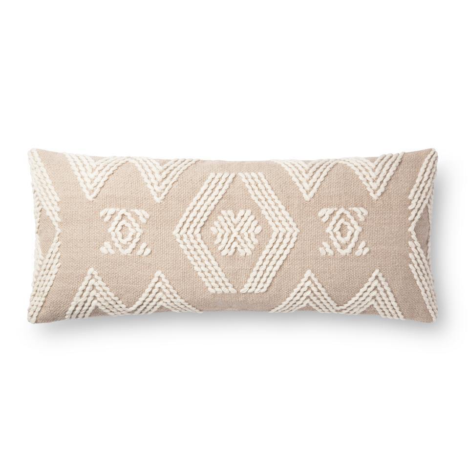 Magnolia Home Coral/Ivory Lumbar Pillow - Reimagine Designs - Pillows