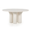 Parra Molded White Concrete Dining Table