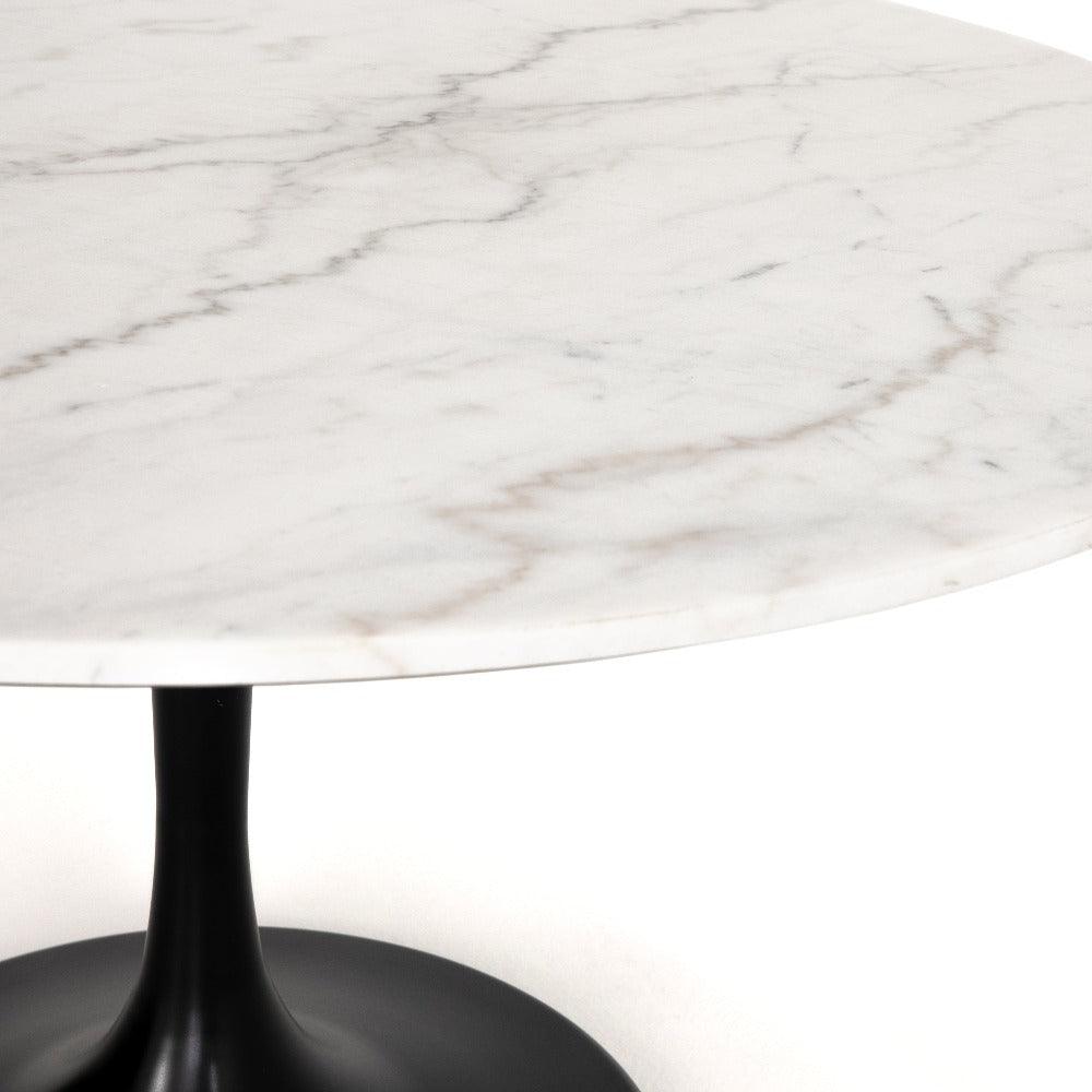 Powell White Marble Dining Table - Reimagine Designs - dining table, new