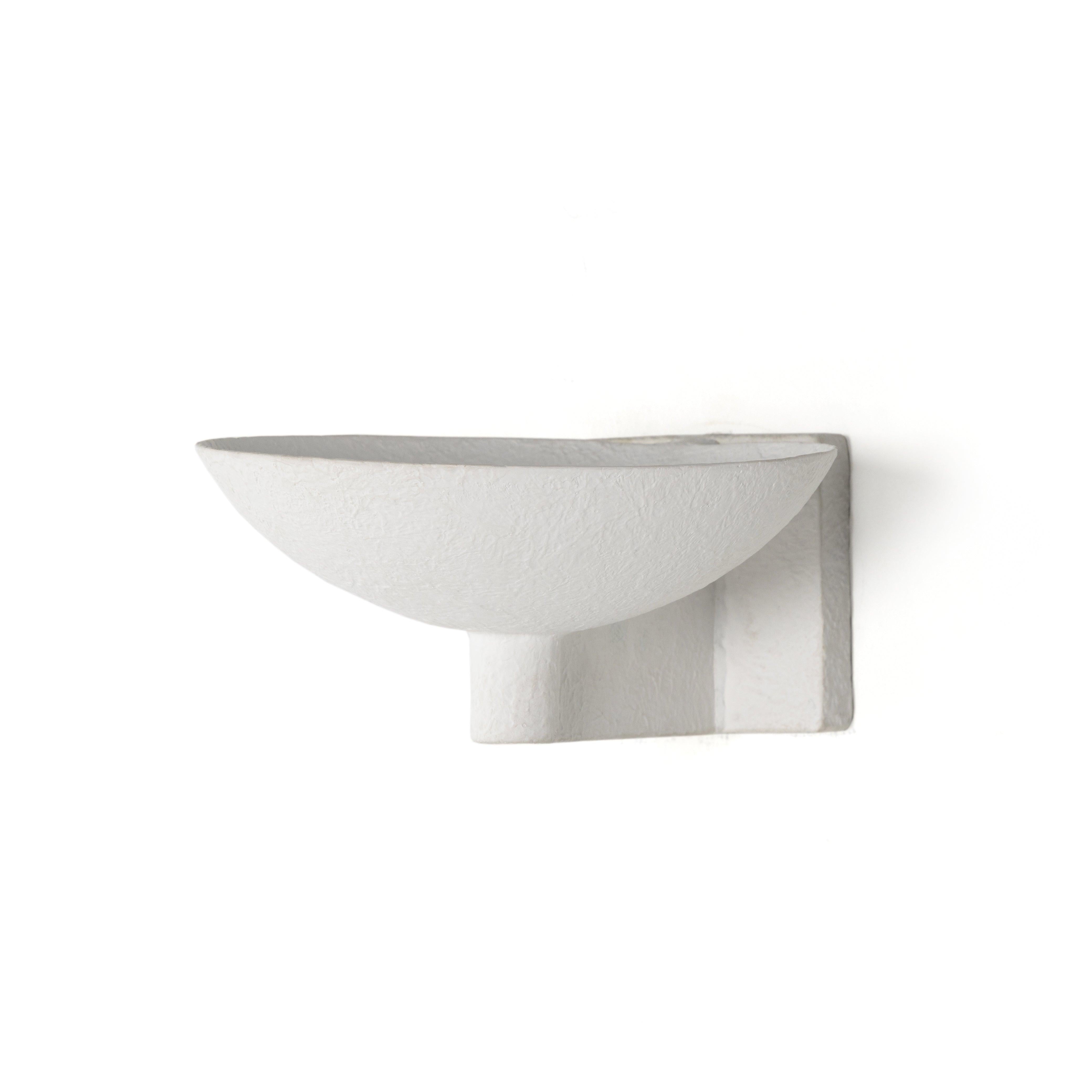 Santorini White Plaster Sconce - Reimagine Designs - new, Sconce