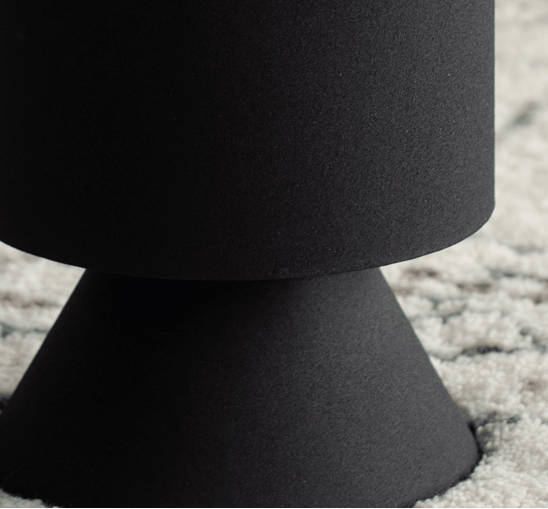 Oloria Matte Black End Table - Reimagine Designs - 