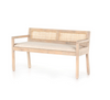 CLARITA ACCENT BENCH, WHITE WASH - Reimagine Designs - bench, new