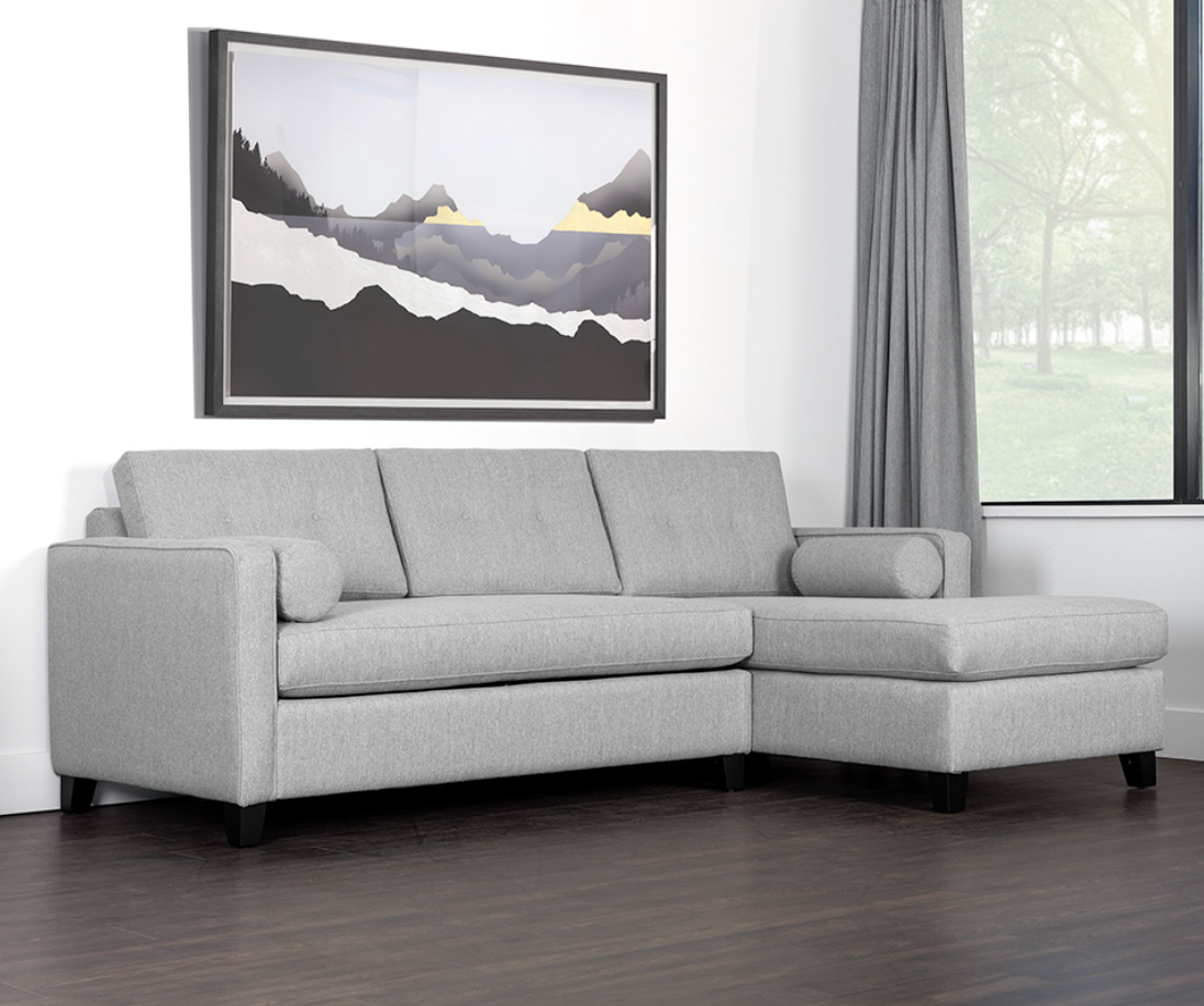 Lautner Dove Grey Sofa Bed Chaise (RHF)