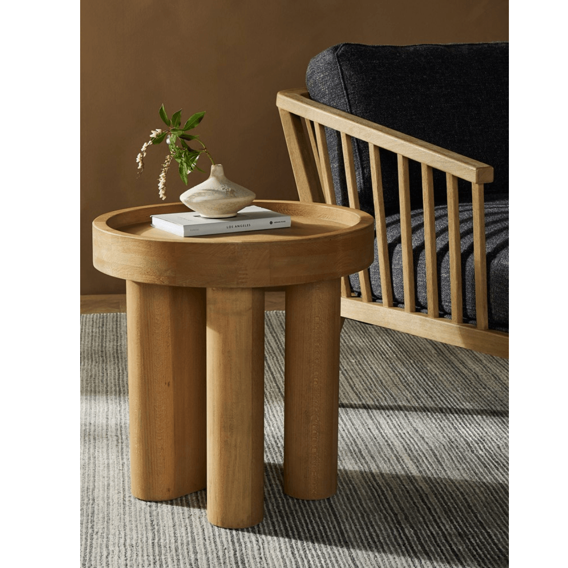 Schwell Natural Beech End Table - Reimagine Designs - new, side table, Side Tables