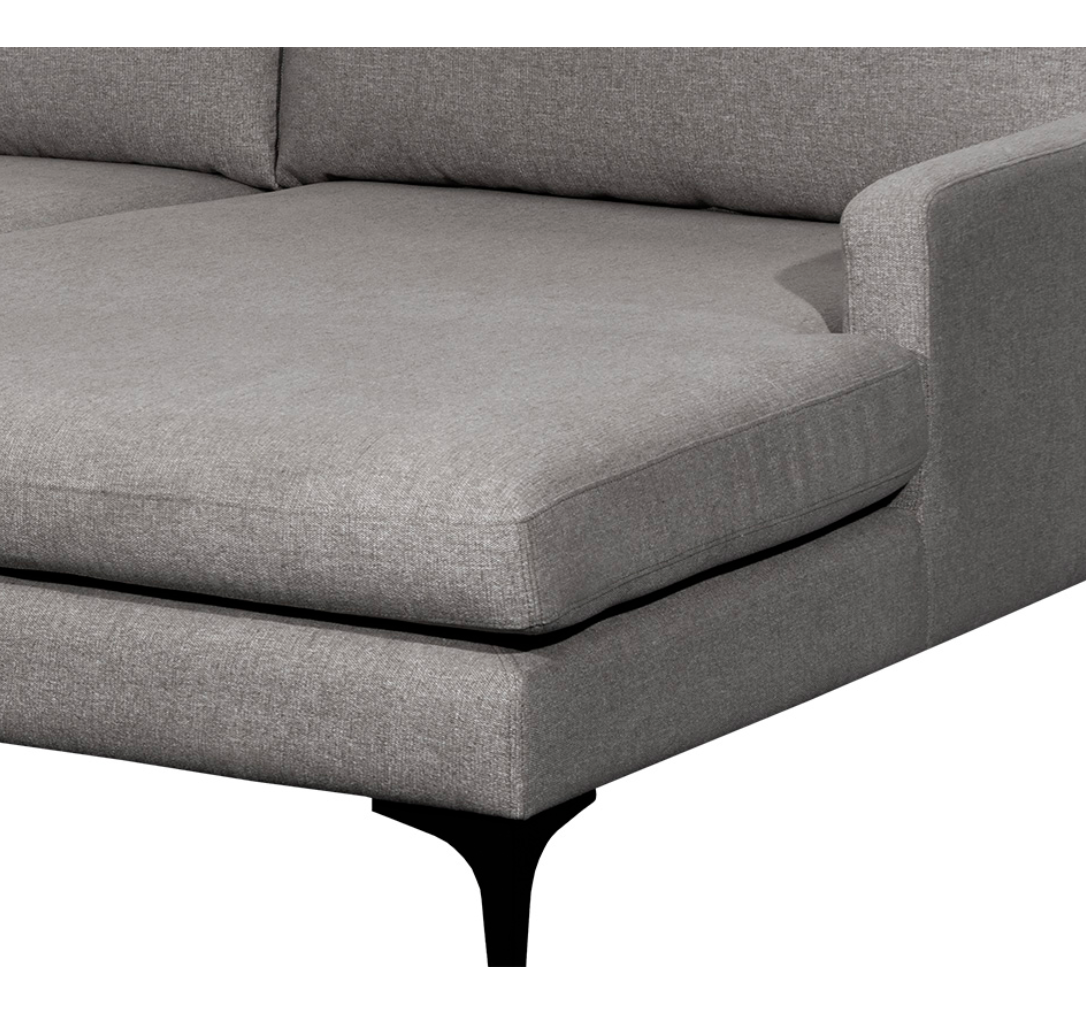 Andie Dark Grey Sofa Chaise