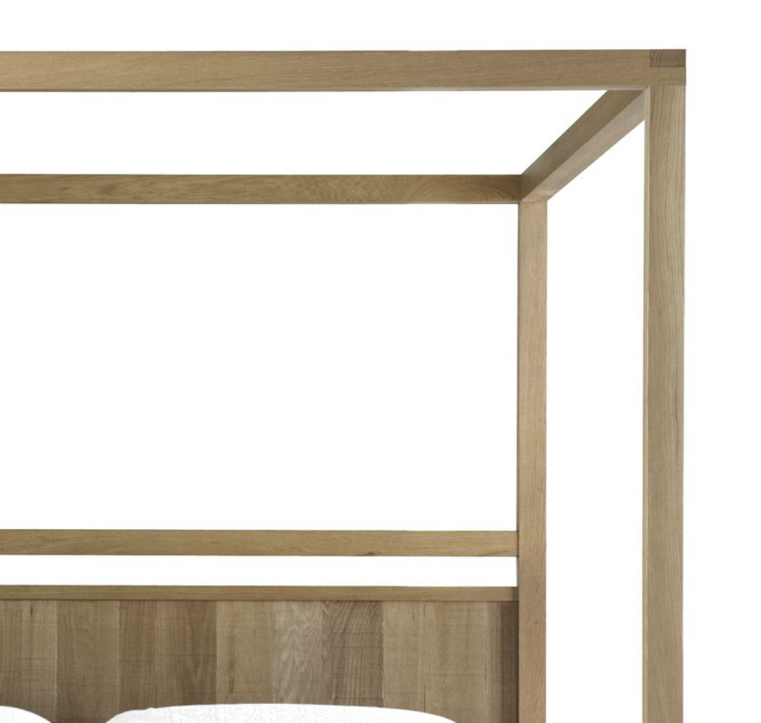 Fulton Oak Canopy Bed - Reimagine Designs - bed, new