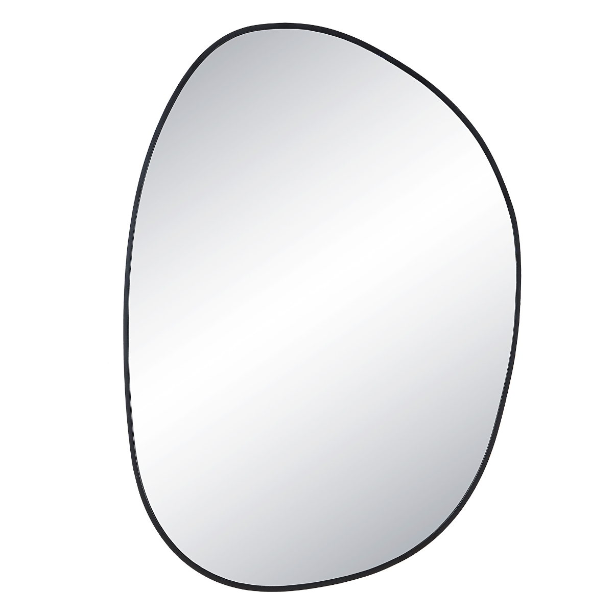 Bozeman Black Oval Mirror