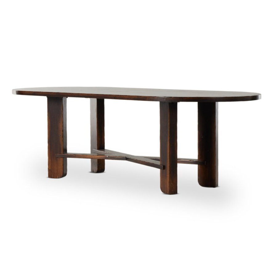 Ovilla Distressed Oval Dining Table