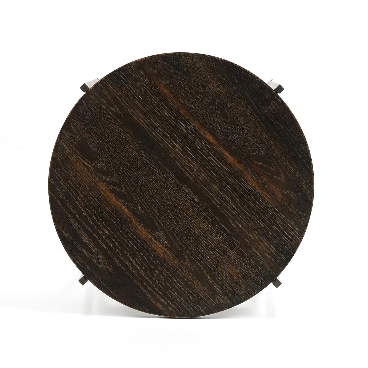 Shannon English Brown Oak End Table - Reimagine Designs - new, Side Tables