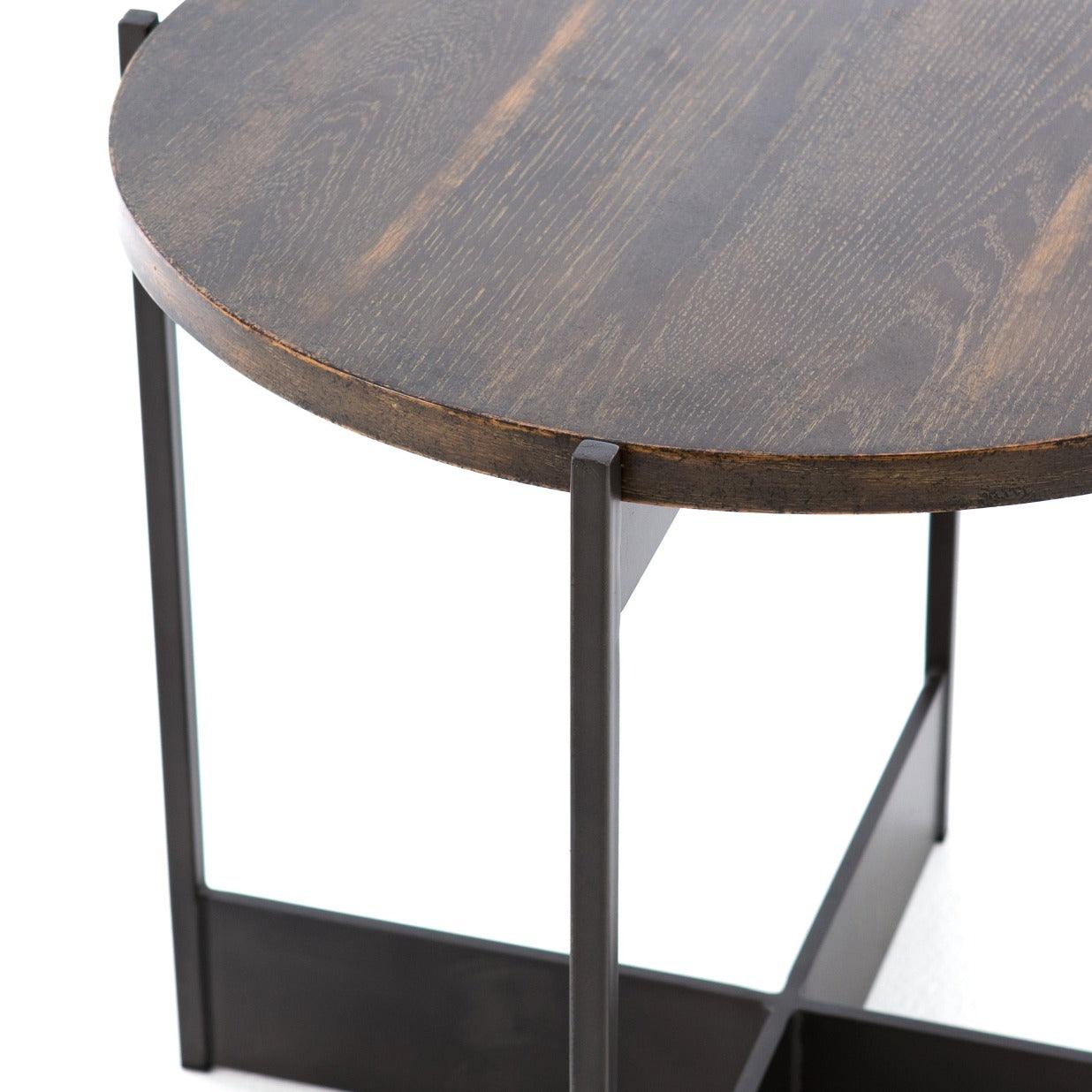 Shannon English Brown Oak End Table - Reimagine Designs - new, Side Tables