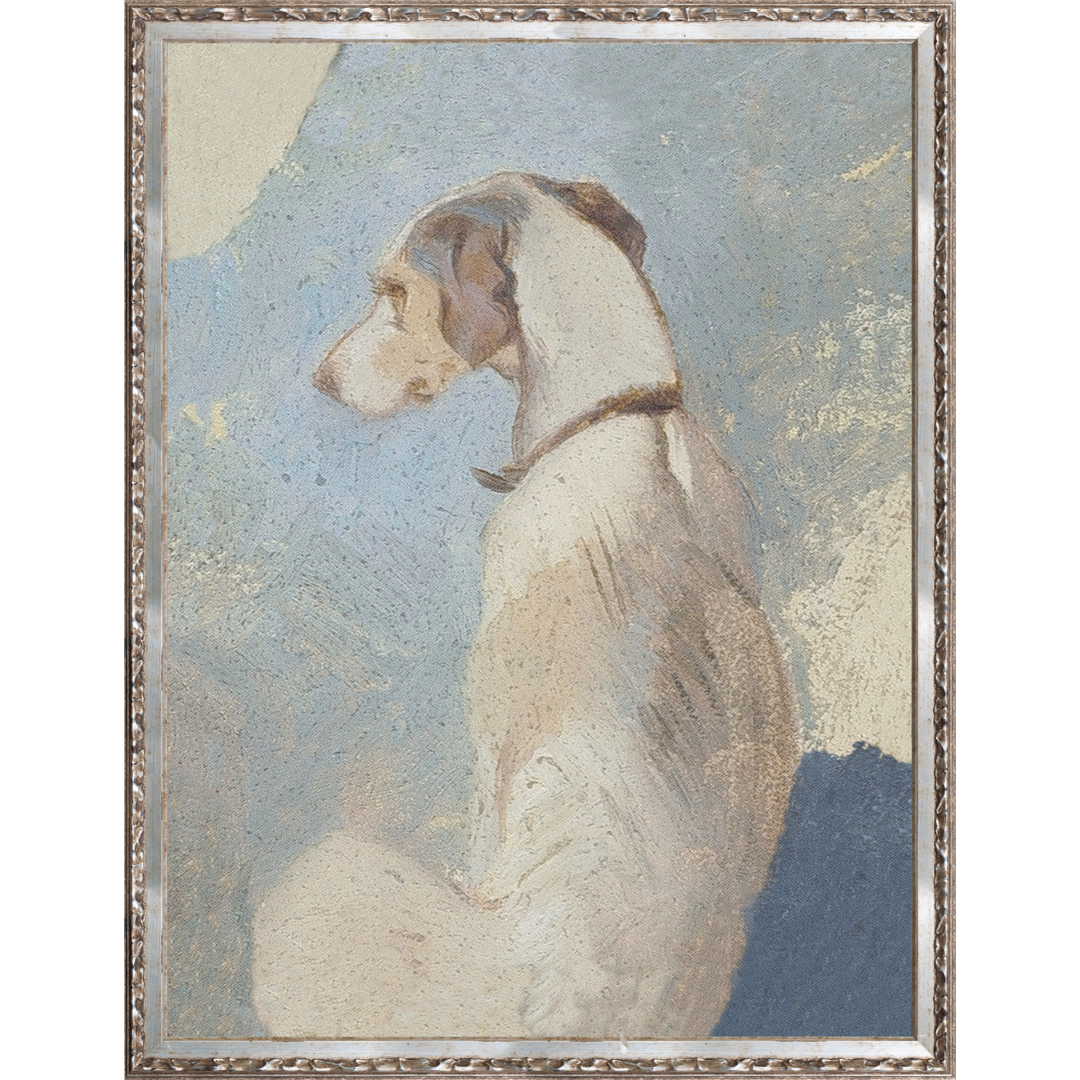 Vintage Study of a Greyhound, 1860 Edwin Henry Landseer