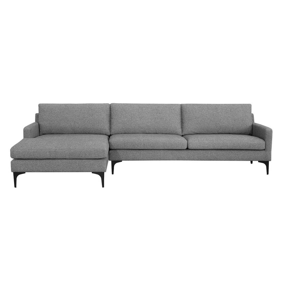 Andie Dark Grey Sofa Chaise