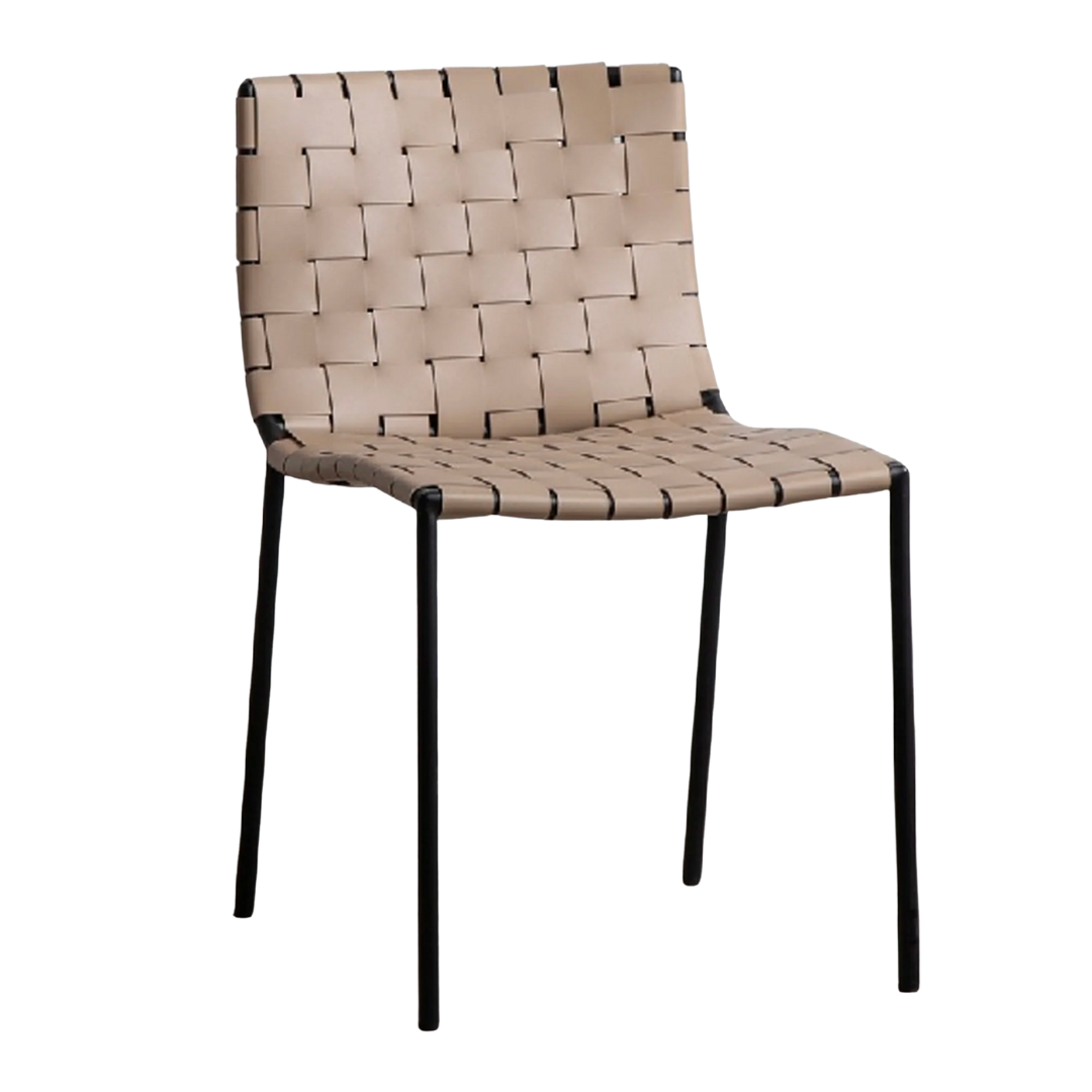 Soho Sand Leather Strap Chair