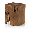 Square Teak Root End Table - Reimagine Designs - new, side table, Side Tables