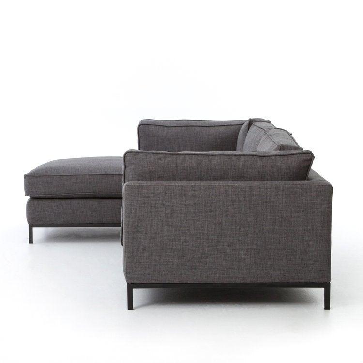 Grammercy Sectional - Charcoal Grey - Reimagine Designs - 