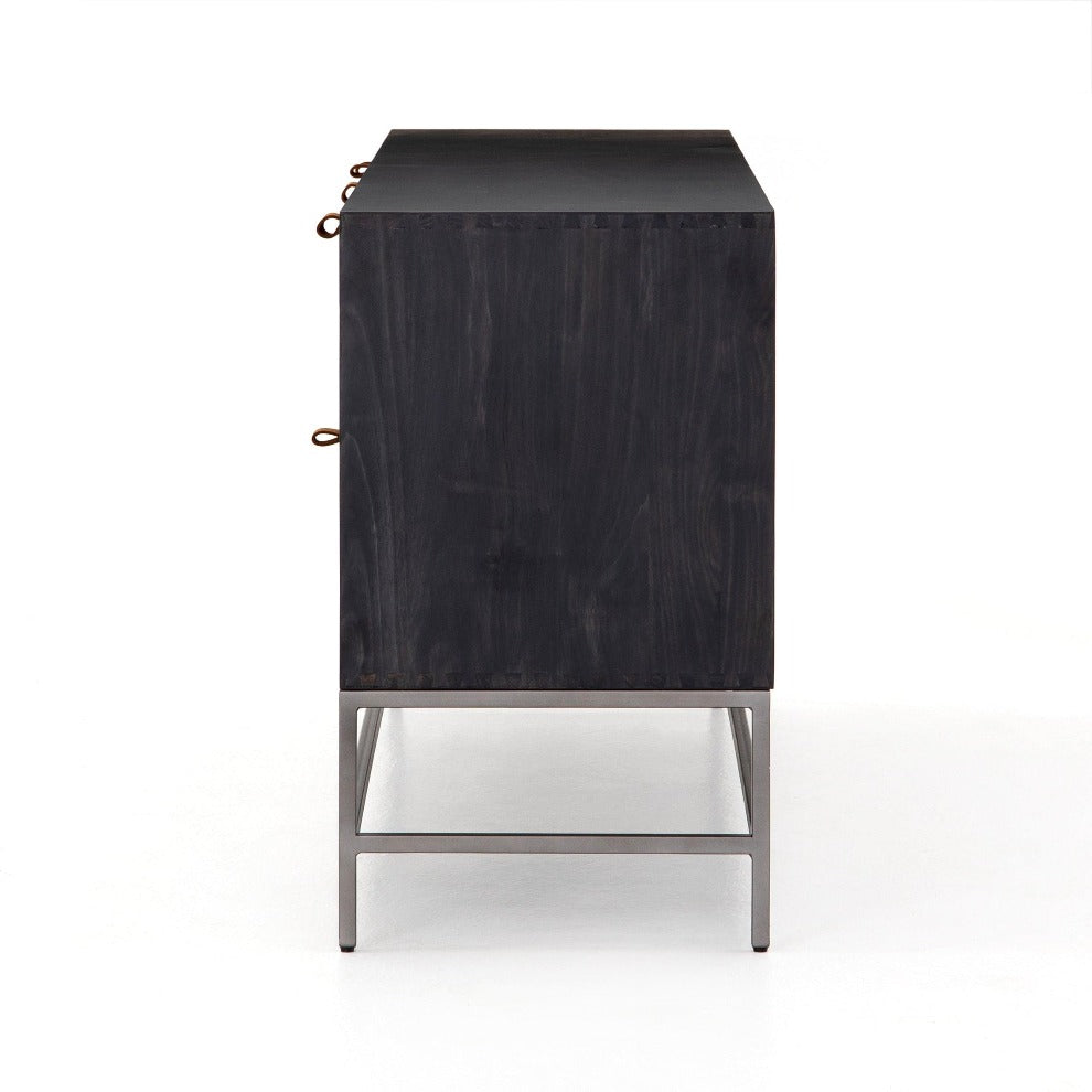 Black Wash Trey Sideboard - Reimagine Designs - 