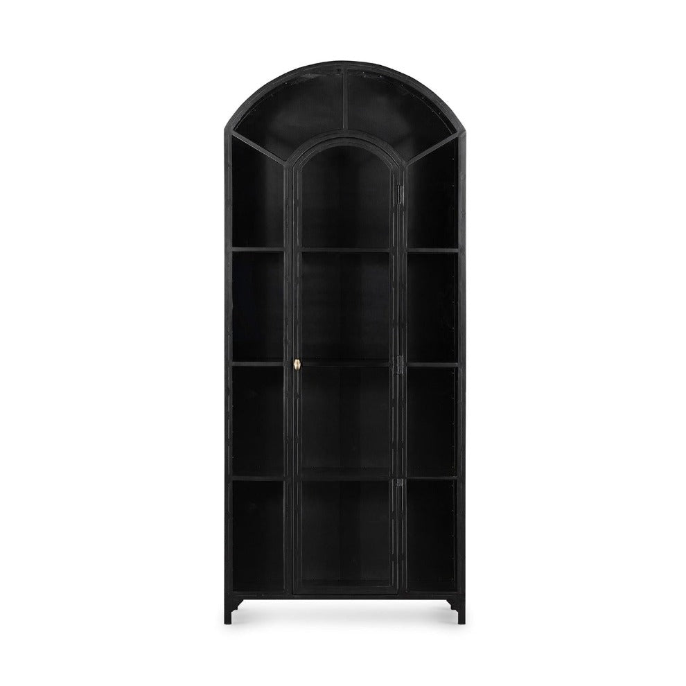 Belmont Matte Black Metal Cabinet - Reimagine Designs - Bookcases