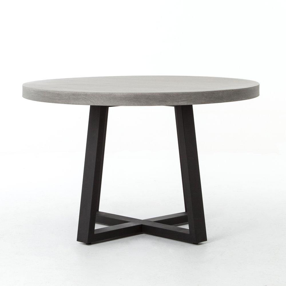 Cyrus Lavastone Round Dining Table - Reimagine Designs - outdoor dining table