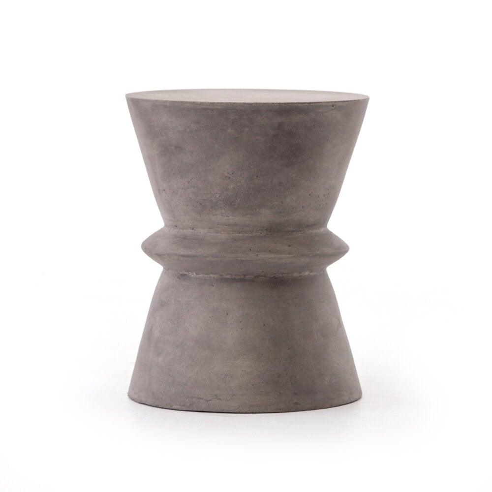 Lina Concrete End Table - Reimagine Designs - outdoor side table