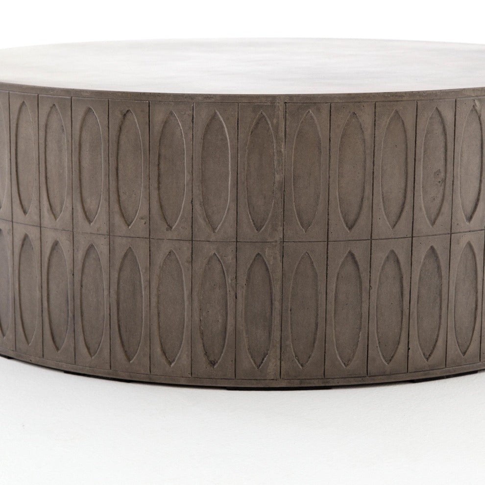 Colorado Concrete Drum Coffee Table - Reimagine Designs - coffee table, new, Outdoor, outdoor coffee table