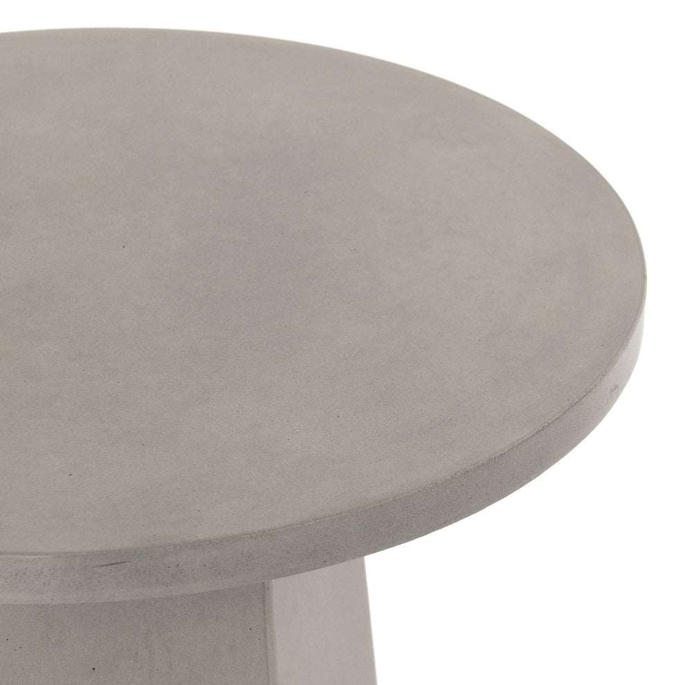 Bowman Concrete Outdoor End Table - Reimagine Designs - Outdoor, outdoor side table, side table, Side Tables