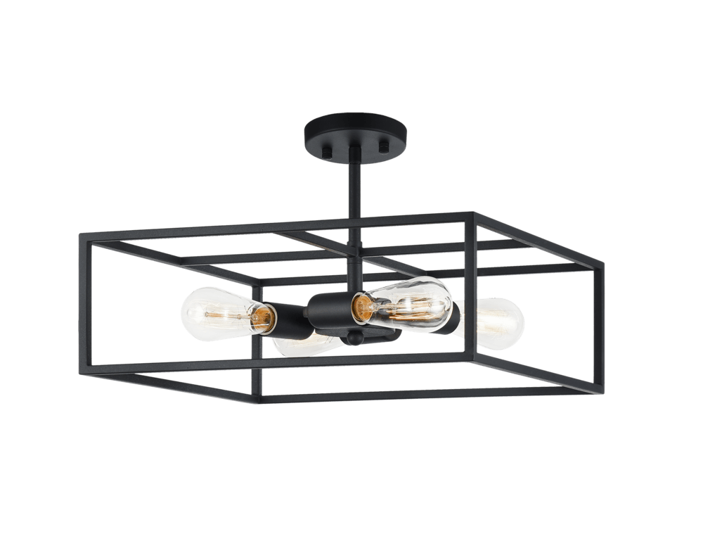 Candid Square Frame Flushmount, 4 Light - Reimagine Designs - Flushmount