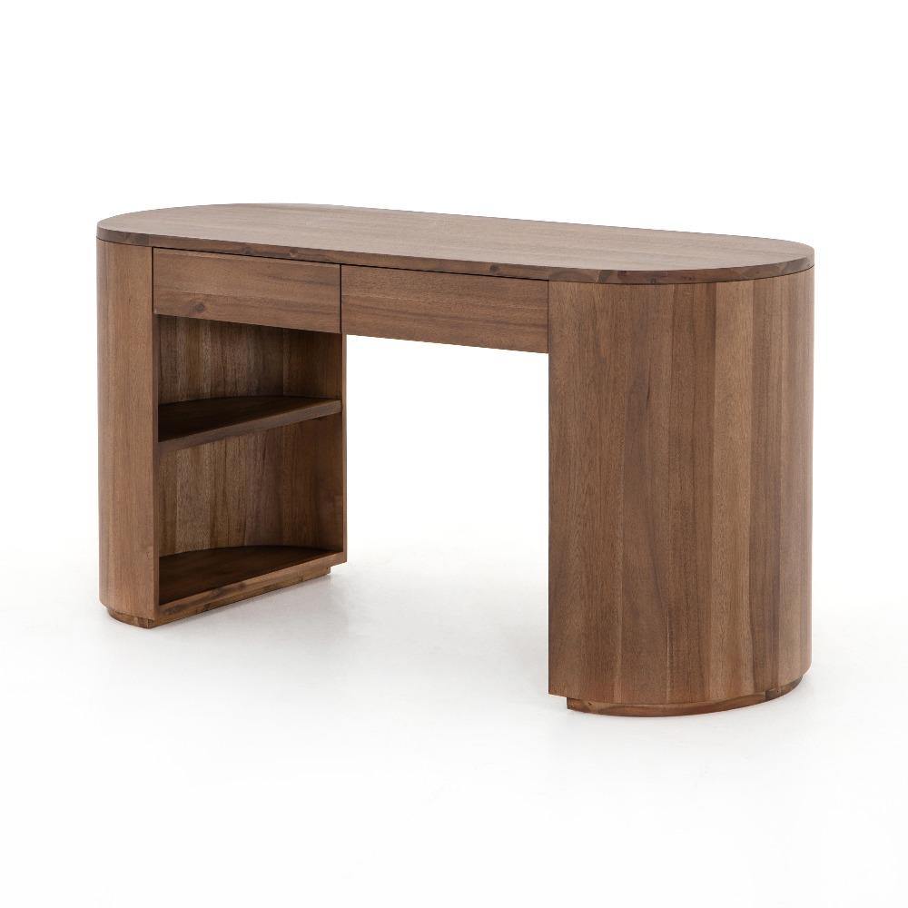 Pilar Carmel Brown Acacia Desk - Reimagine Designs - Desks, new
