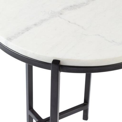 Anaya Marble End Table - Reimagine Designs - 